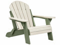 Adirondack tuinstoel 83 x 79 x 92 cm hout crème/groen met brede armleuningen